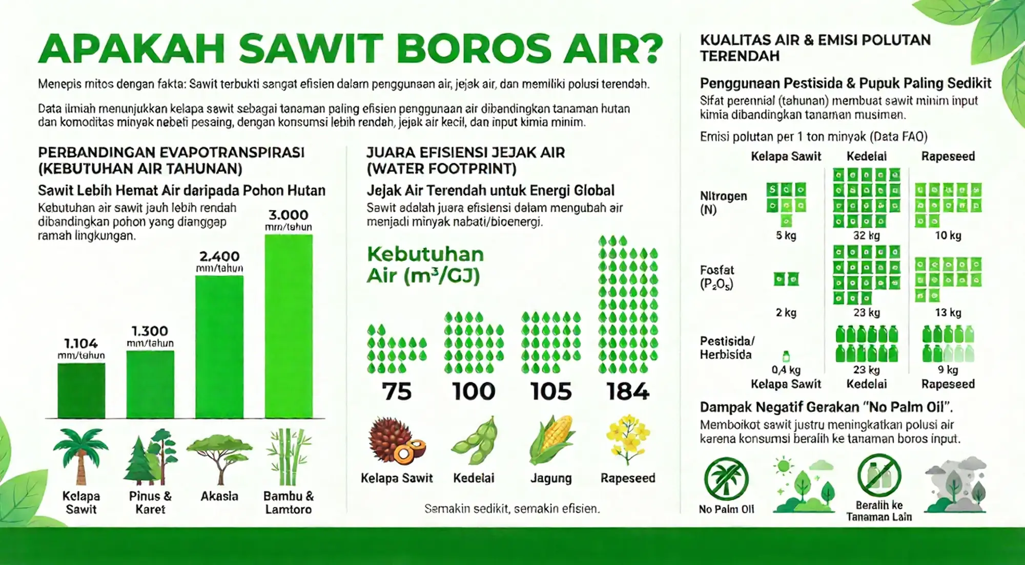 Apakah Sawit Boros Air 