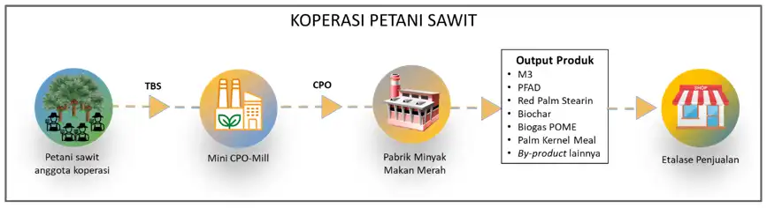 Model Bisnis Koperasi Petani dalam Pengembangan Minyak Makan Merah PENGEMBANGAN MINYAK MAKAN MERAH BERBASIS KOPERASI PETANI SEBAGAI SOLUSI PENGUATAN SAWIT RAKYAT DAN PENINGKATAN SOCIAL WELFARE (2023) Model Bisnis Koperasi Petani dalam Pengembangan Minyak Makan Merah