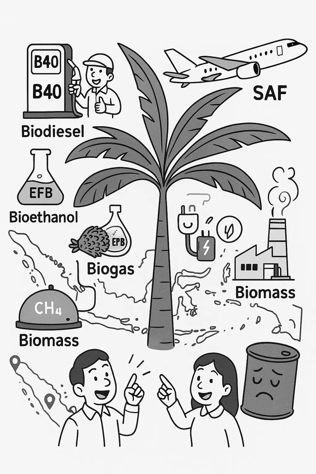 INOVASI DIVERSIFIKASI BIOENERGI BERBASIS SAWIT UNTUK SUBSTITUSI ENERGI FOSIL 