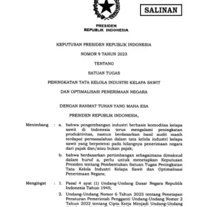 Satuan Tugas Sawit 2023